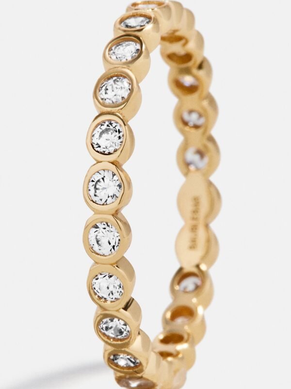 Amalie 18K Gold Ring - Gold/Pavé