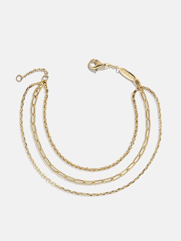 Ana 18K Gold Layered Bracelet - Gold/Pavé