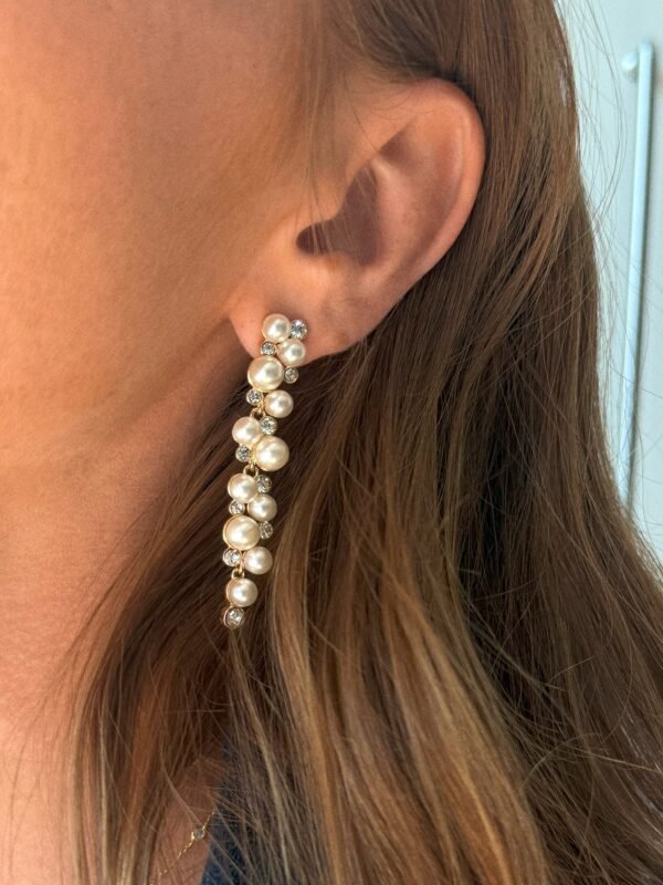 Margaux Pearl Drop Earrings - Gold/Pearl