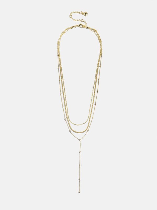 Carina Lariat Layered Necklace - Gold
