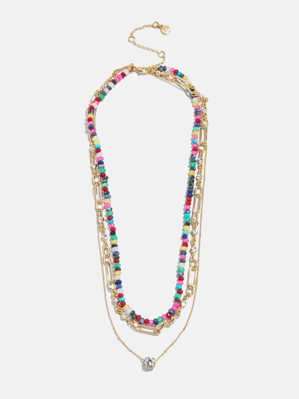 Portia Layered Necklace - Gold/Multi