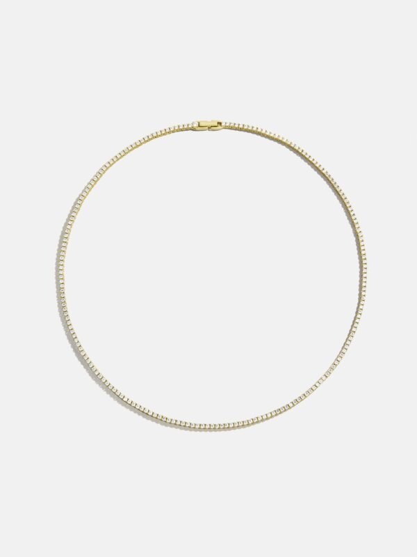 Billie Gold Tennis Necklace - Gold Plated Brass