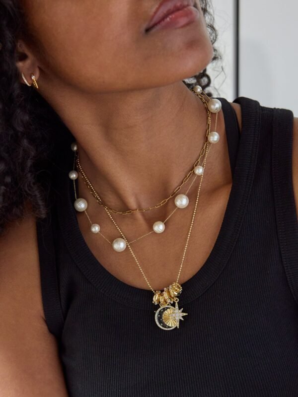 Cressida Celestial Charm Necklace - Star