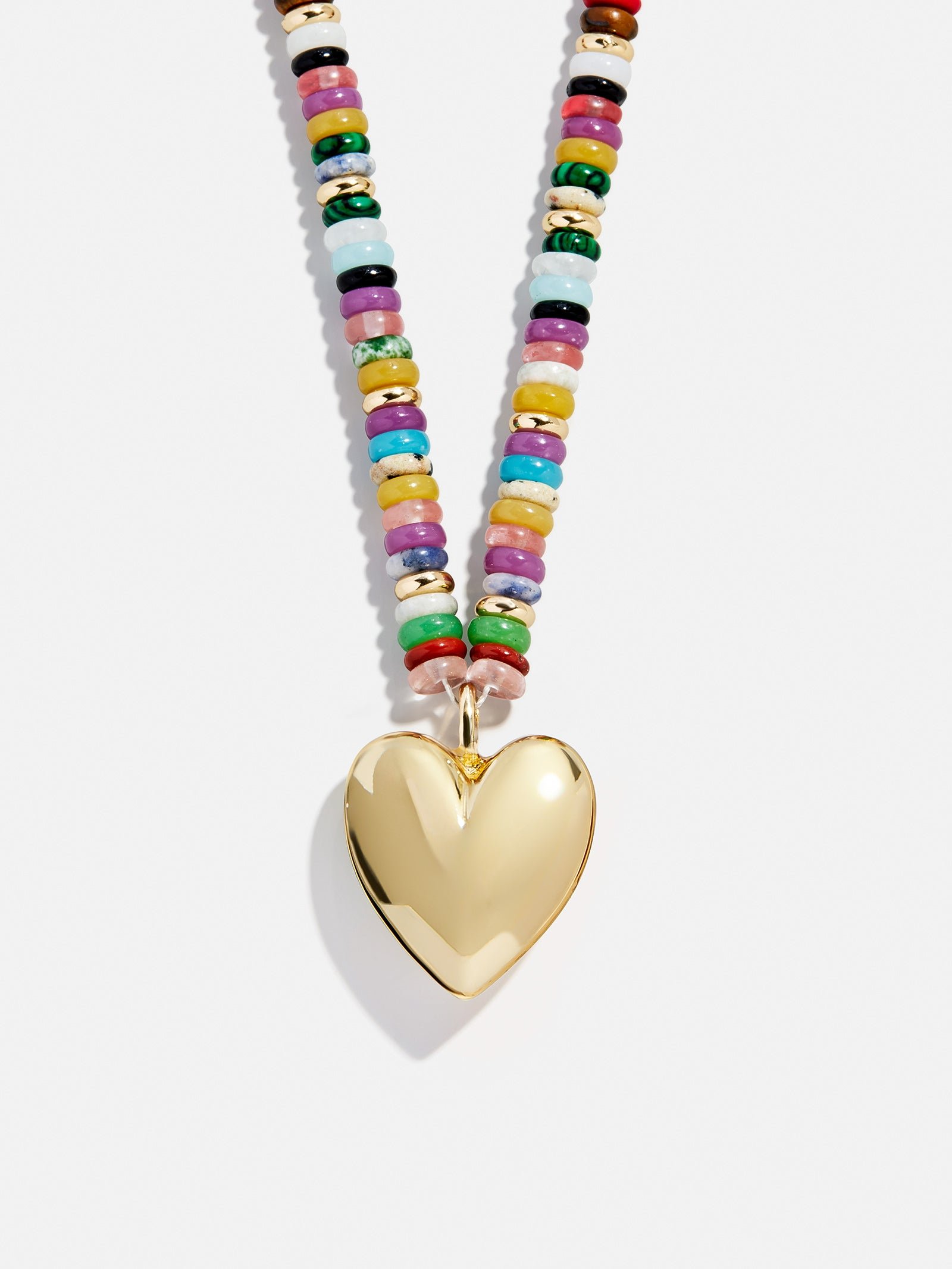 Millie Bubble Heart Necklace - Gold/Multi
