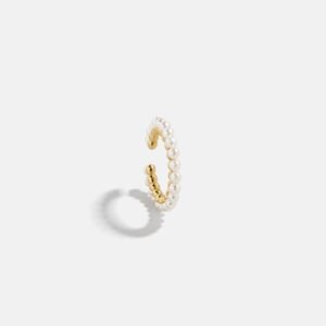 Sienna 18K Gold Pearl Ear Cuff - Gold/Pearl
