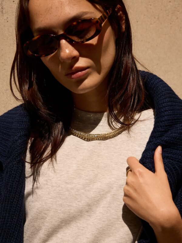 Olivia Collar Necklace - Gold/Pavé