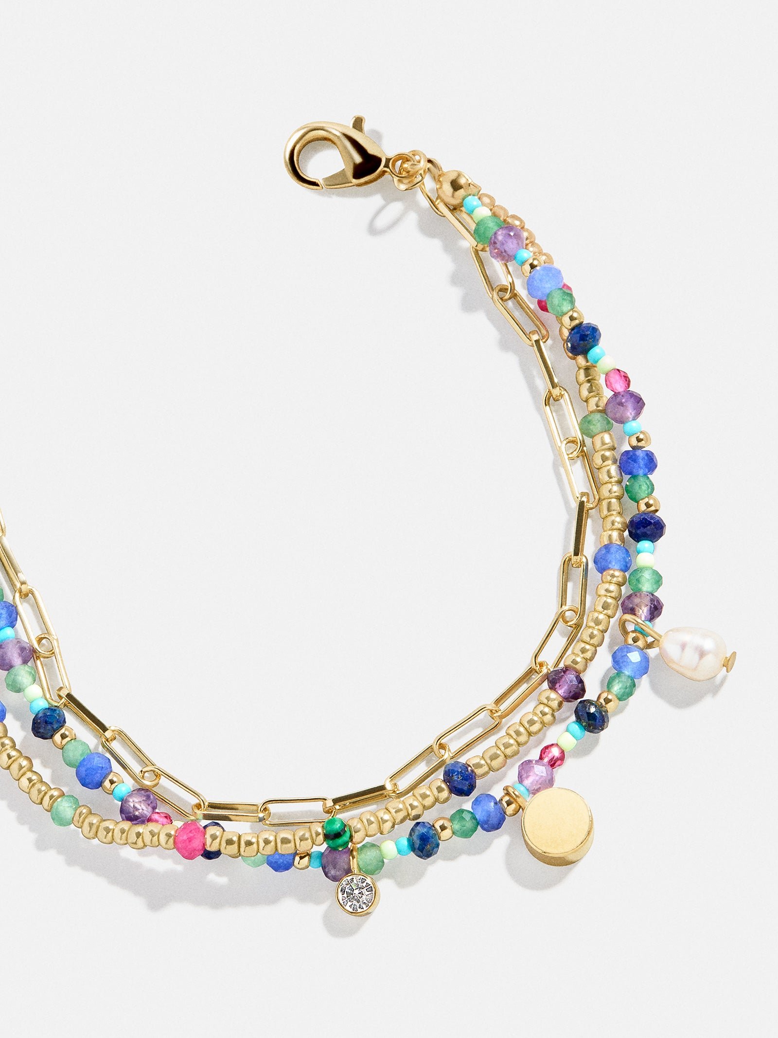 Rowan Semi-Precious Layered Bracelet - Positano