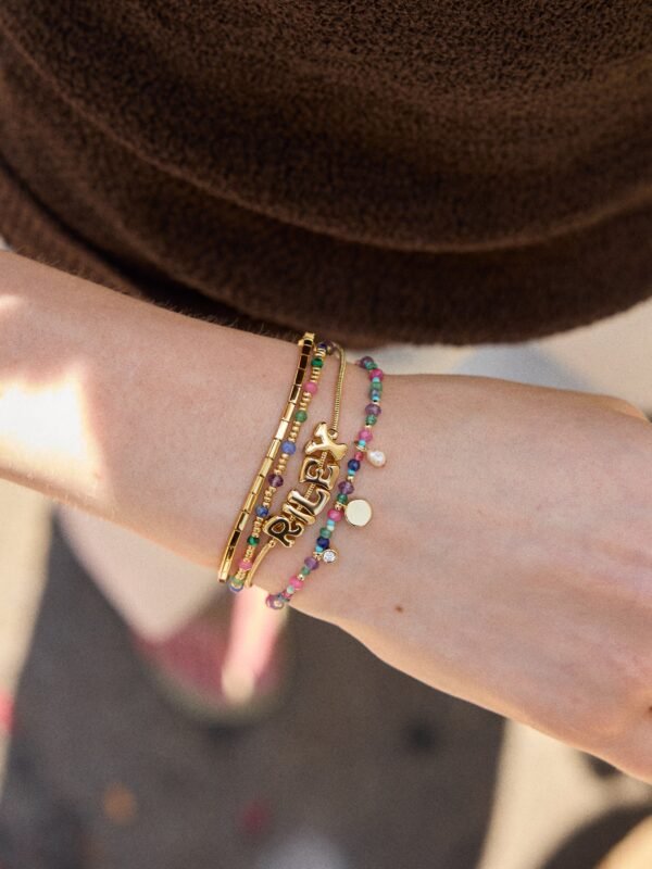Rowan Semi-Precious Custom Layered Bracelet - Positano