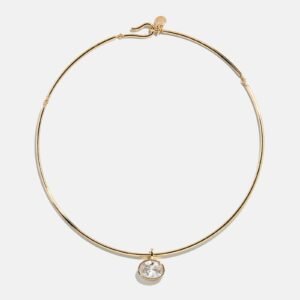 Lexi Crystal Collar Necklace - Bezel Collar Necklace