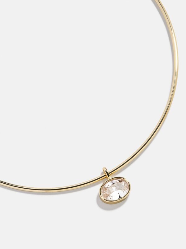 Lexi Crystal Collar Necklace - Bezel Collar Necklace