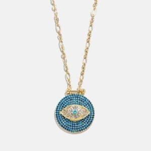 Evil Eye Pendant Necklace - Gold/Blue