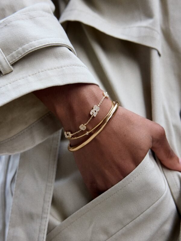 Varsity Number Custom Bracelet - One Gold Station