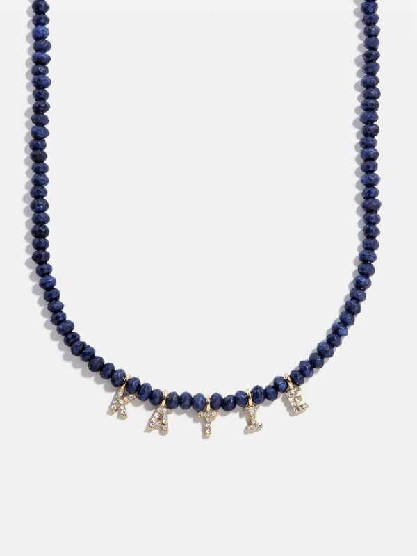 Mini Semi-Precious Custom Necklace - Lapis