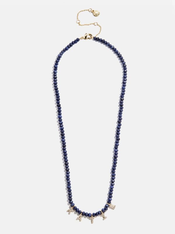 Mini Semi-Precious Custom Necklace - Lapis