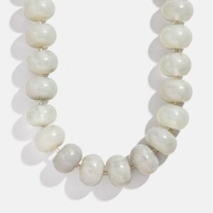 Joan Semi-Precious Necklace - Gray Quartz