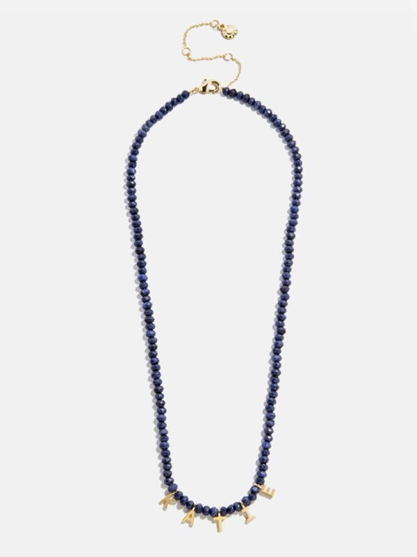 Mini Semi-Precious Custom Necklace - Lapis