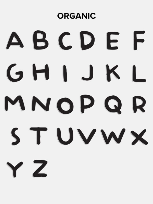 18K Gold Custom Nameplate Necklace - Organic