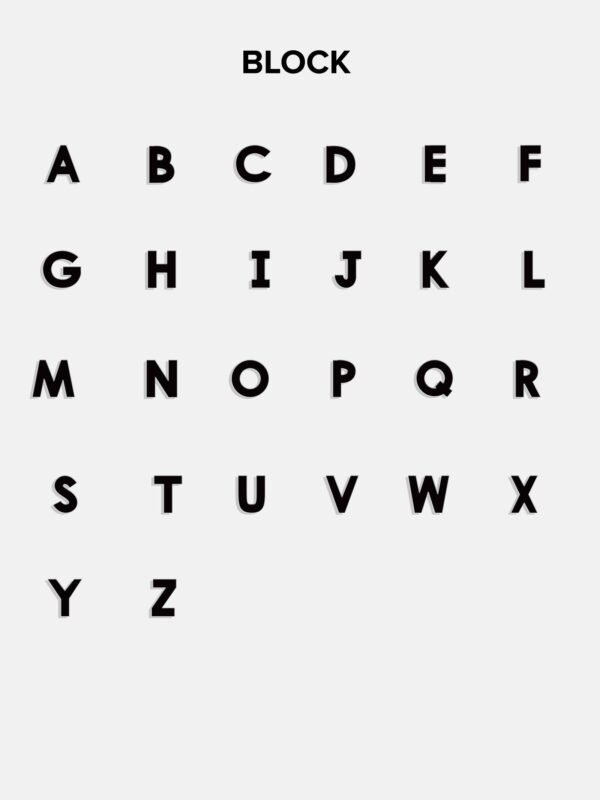 Billie 18K Gold Tennis Custom Nameplate Necklace - Block