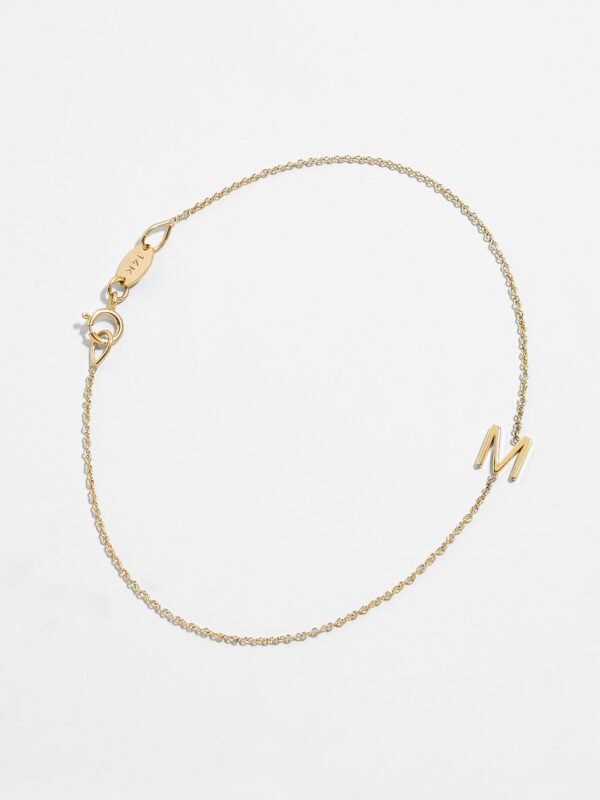 Maya Brenner Mini Letter Bracelet
