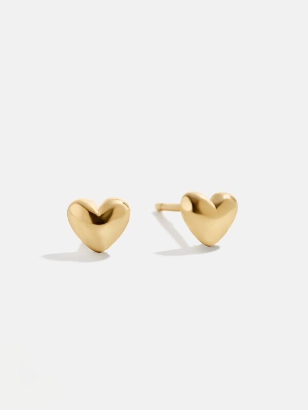 Adrianna 18K Gold Earrings - Pavé Heart