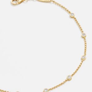 Yasmine 18K Gold Birthstone Bracelet - Crystal