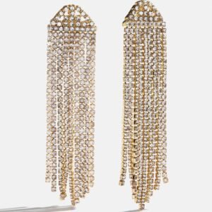 Deirdre Earrings - Gold/Pavé