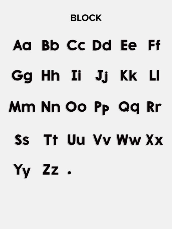 18K Gold Custom Nameplate Necklace - Block