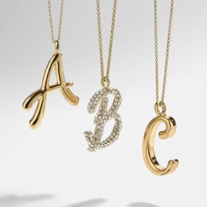 Signature Initial Necklace - Gold
