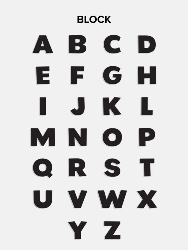 18K Gold Custom Spaced Letter Name Bracelet - 18K Gold