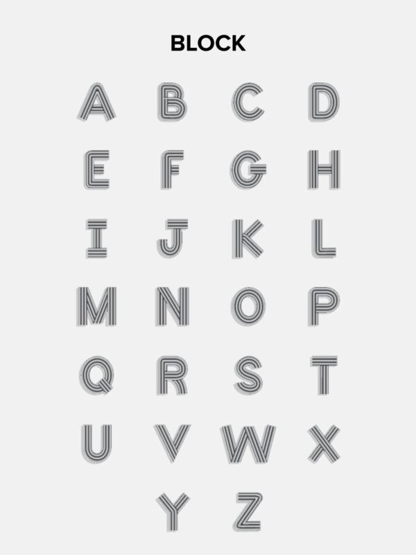 Retro Slider Custom Bracelet - Etched Gold