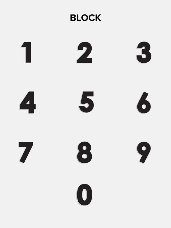 18K Gold Pavé Custom Number Necklace - 18K Gold. Pavé Cubic Zirconia Stones