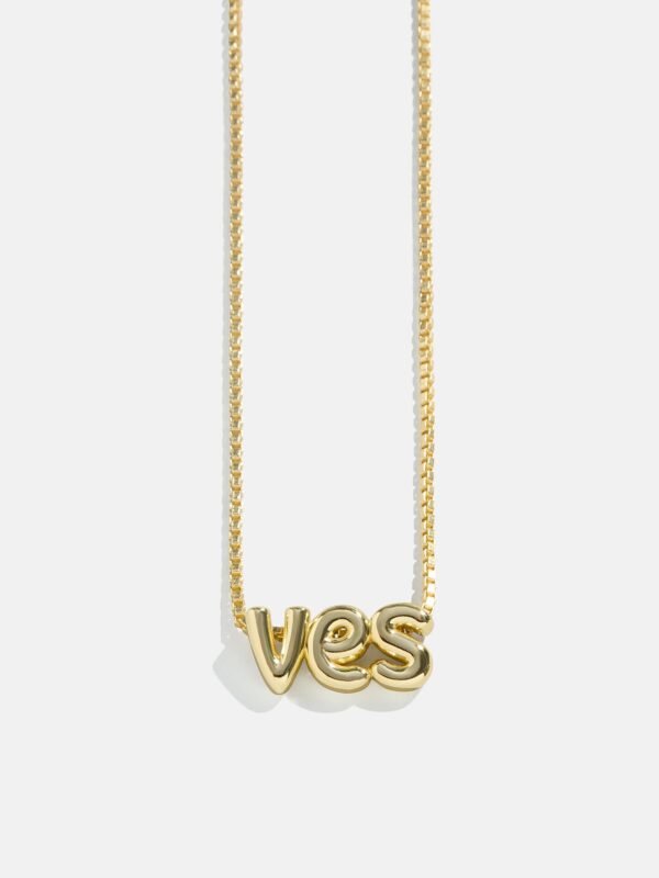 Bubble Custom Monogram Necklace