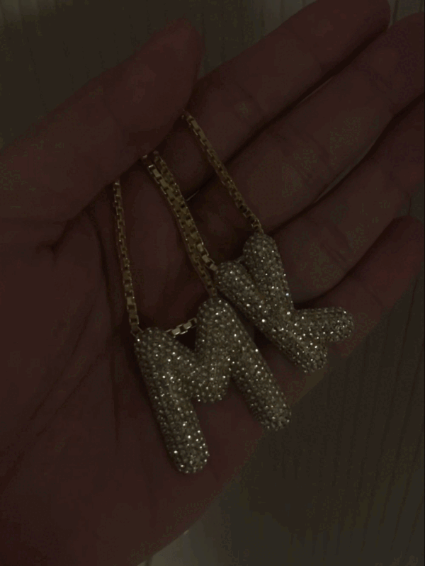 Bubble Initial Necklace