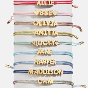 Custom Cord Bracelet - Light Blue